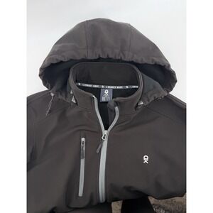 Little Donkey Andy Men's Full Zip Softshell Jacket Long‎ Sleeve Sz M Black